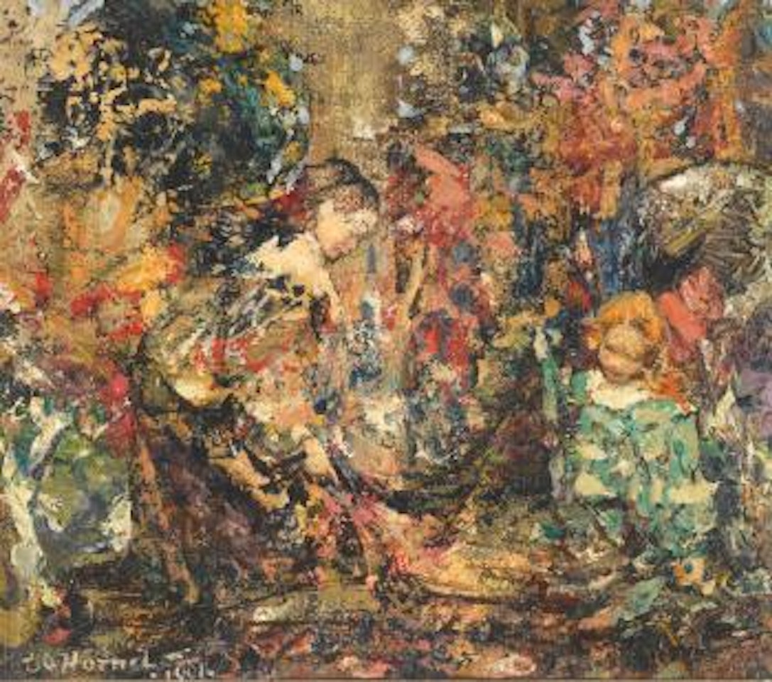Flower Girls by Edward Atkinson Hornel