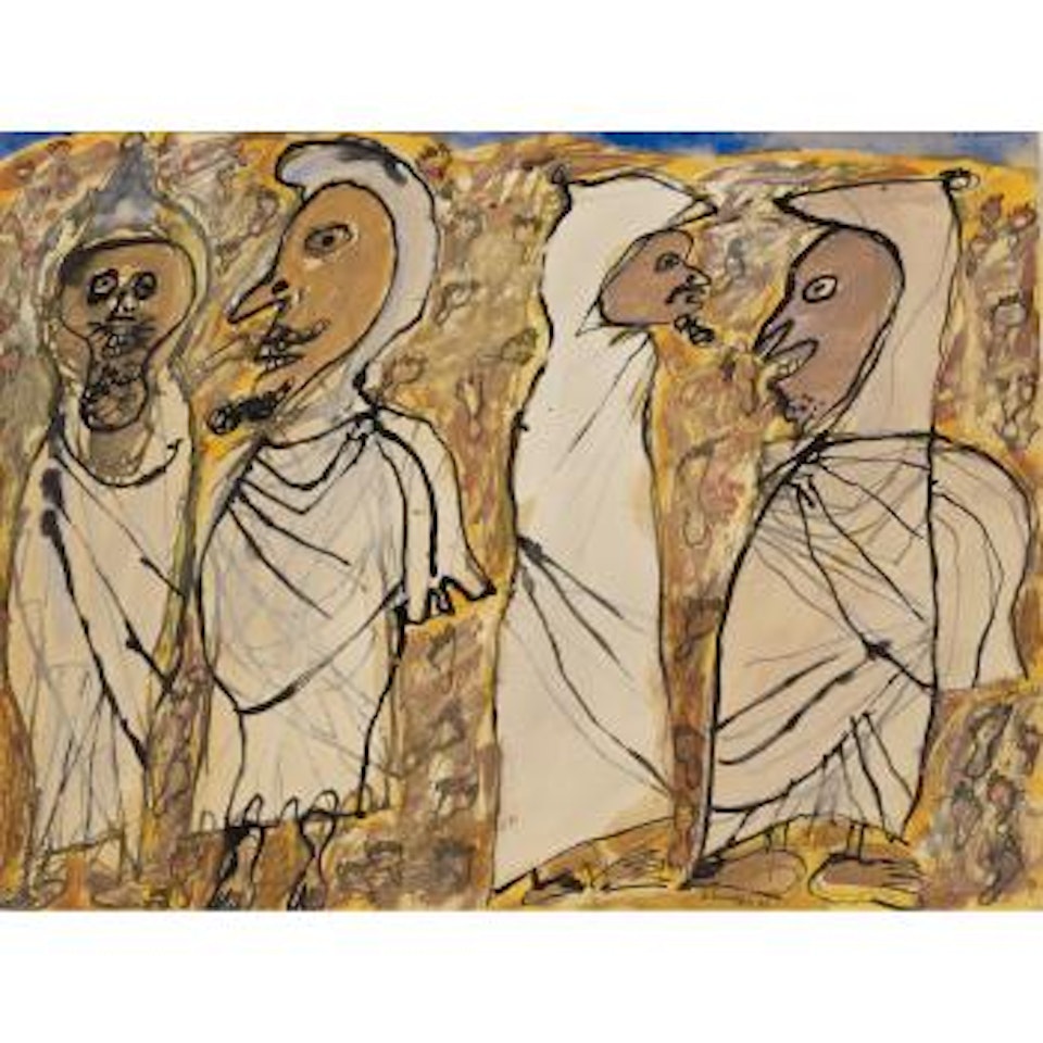 Quatre Arabes by Jean Dubuffet