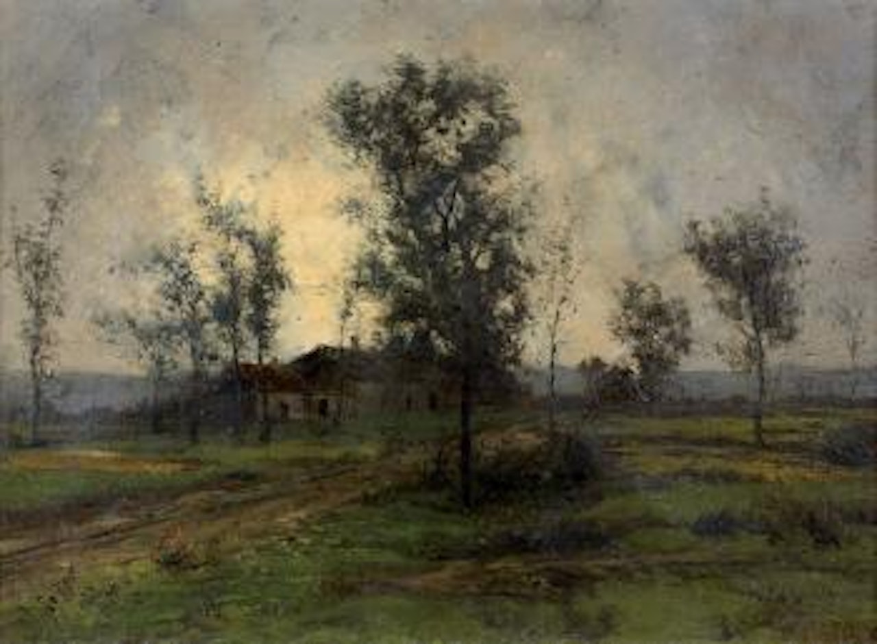Paysage à la ferme by Cherubino Pata