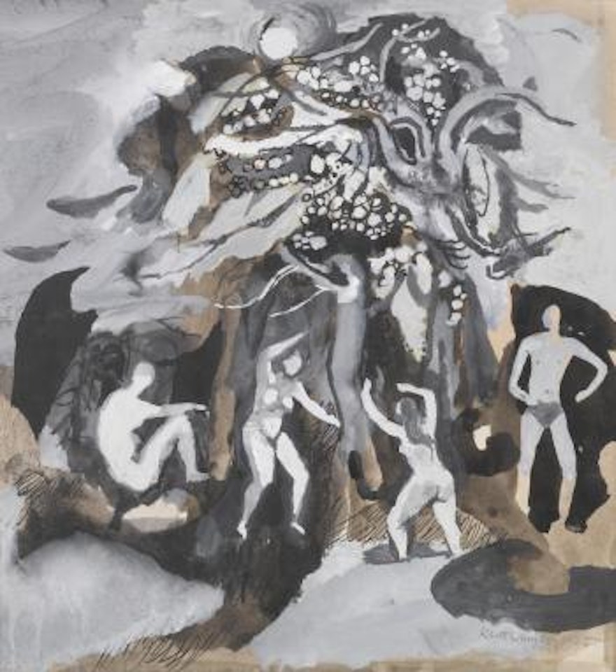Study Of Bathers By a Grove Of Trees by Keith Vaughan