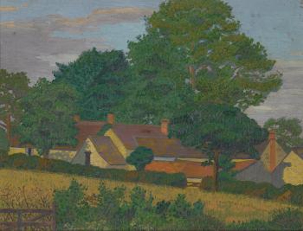 Houses In a Village by Charles Ginner