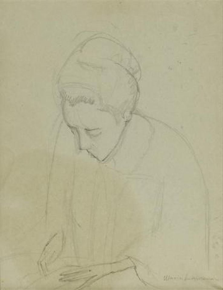 Femme écrivant by Marie Laurencin