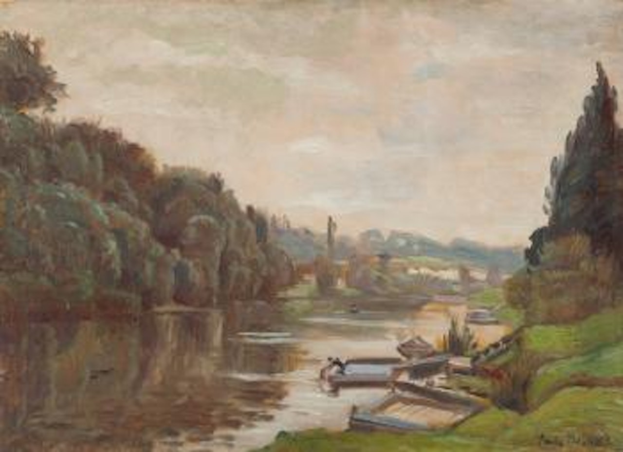 La Varenne – Bord de Marne by Emile Bernard