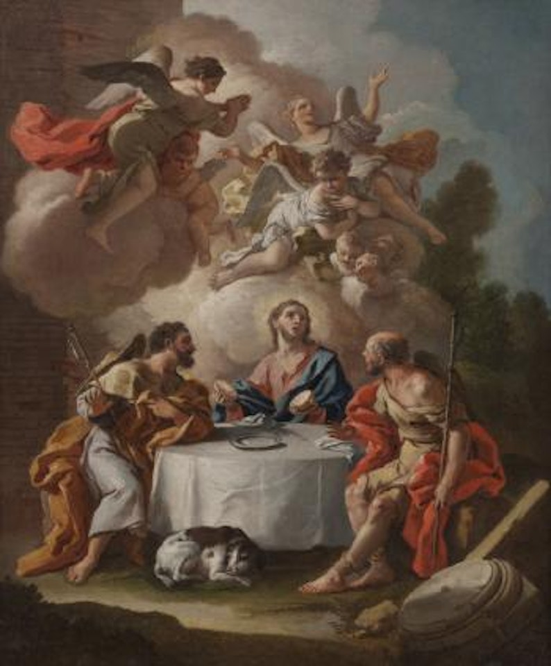 Cena in Emmaus by Francesco de Mura
