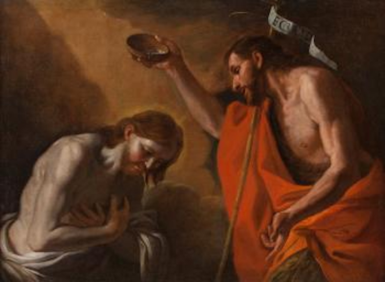 Il Battesimo di Cristo by Mattia Preti