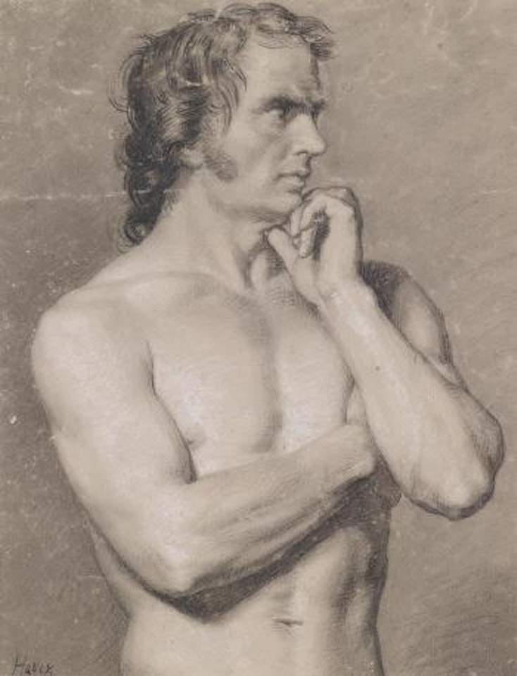 A male torso by Francesco Hayez