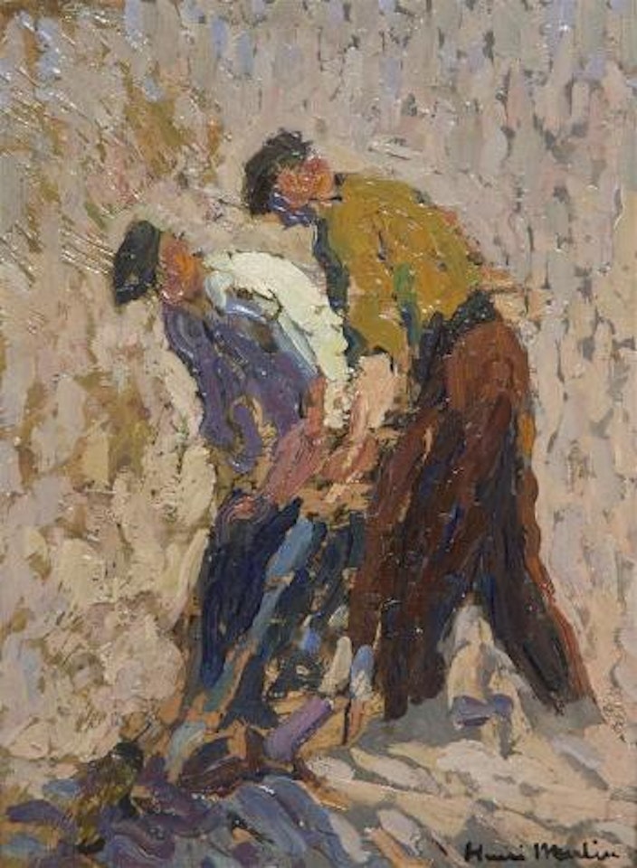 Deux Ouvrieres avec Marteau Piqueuer by Henri Jean Guillaume Martin