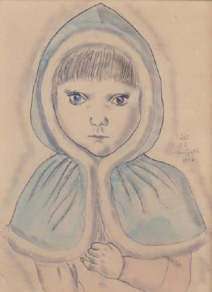 Enfant à la capeline by Leonard Tsuguharu Foujita