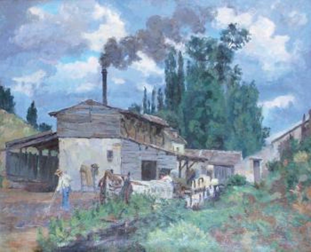 Les tanneurs en bord de Bièvre by Armand Guillaumin