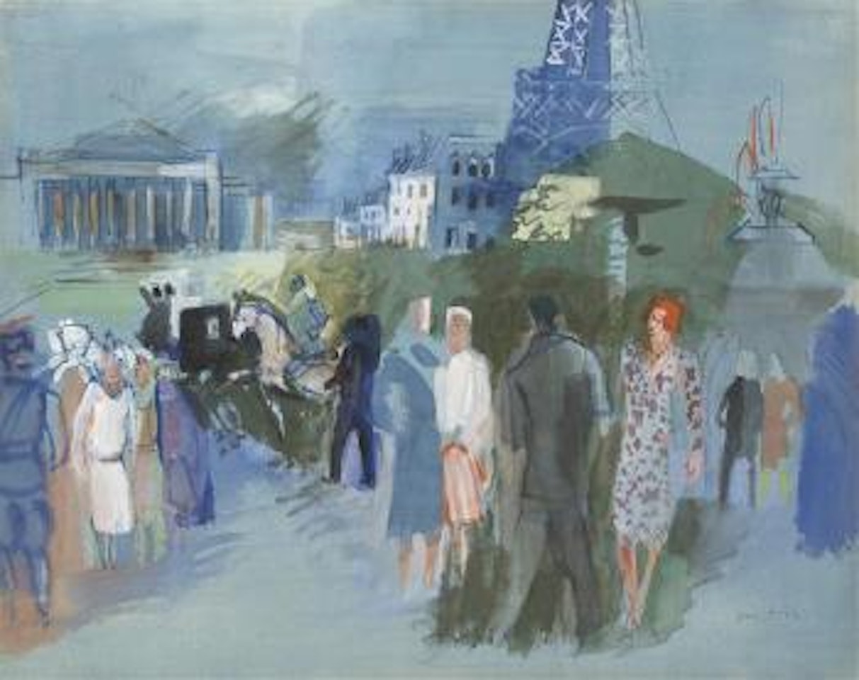 Parisian Street Scene by Jean Dufy