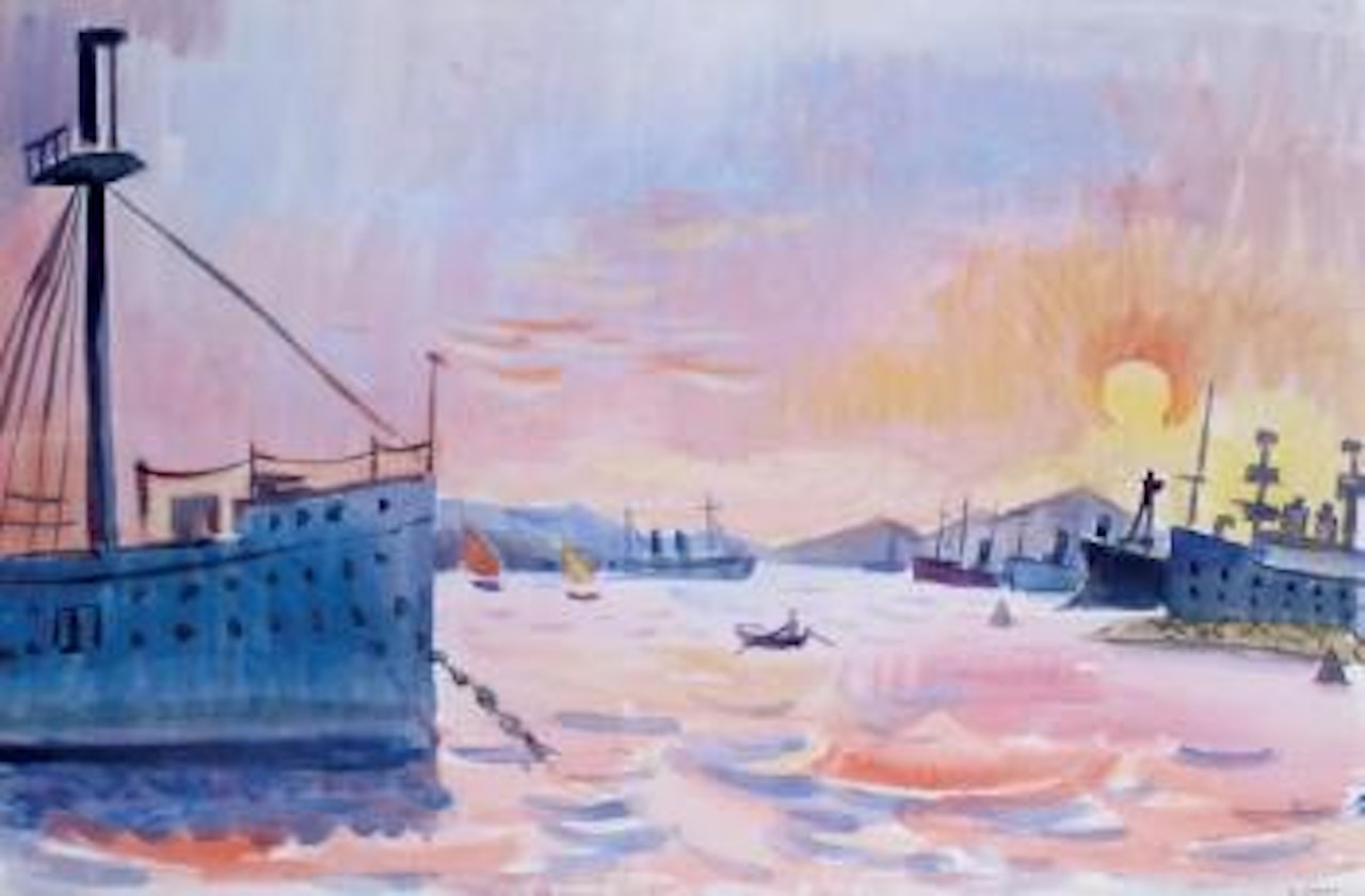 Le port et la rade de Toulon by André Lhote