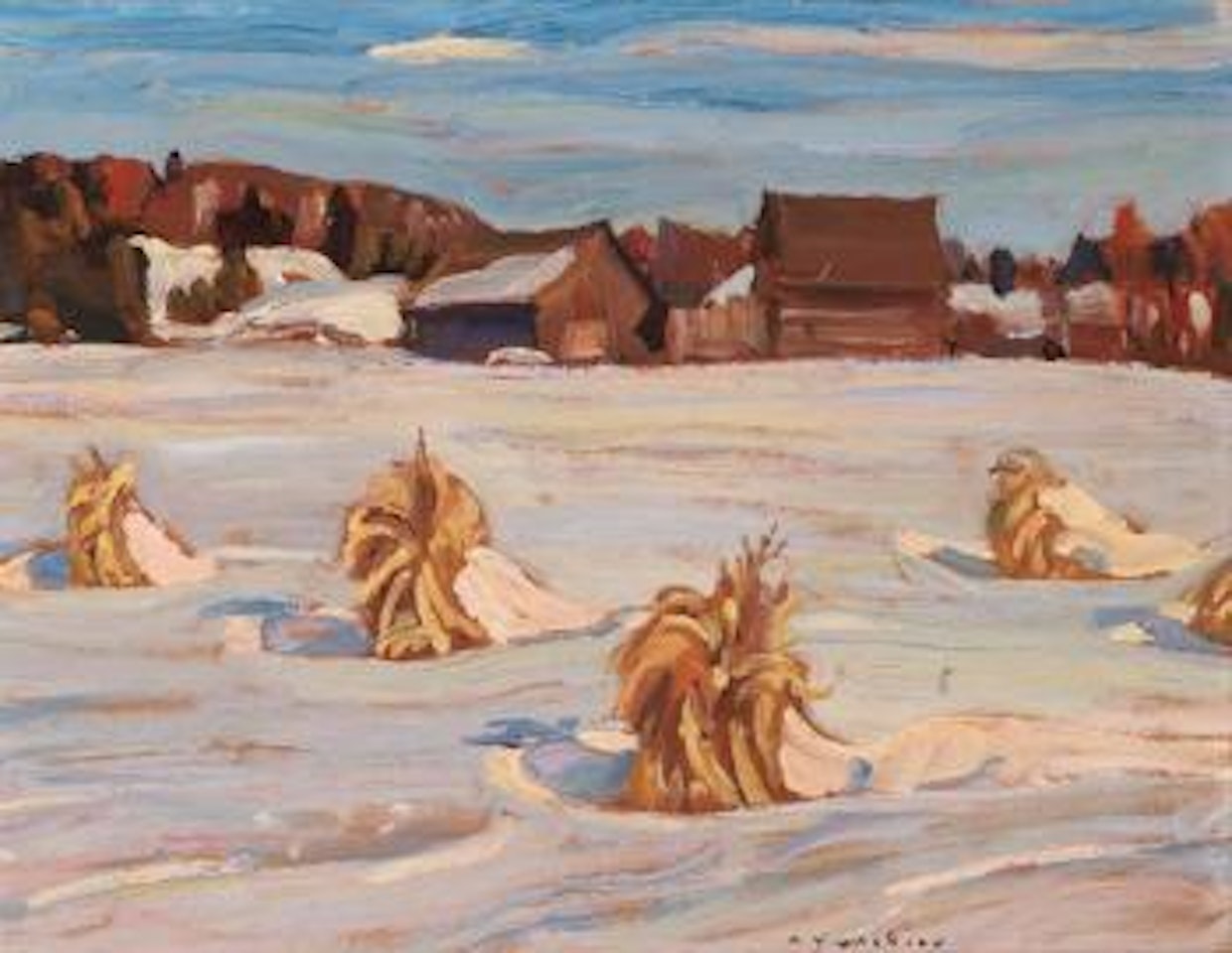 Farm near Aylwin. Landscape by Alexander Young Jackson