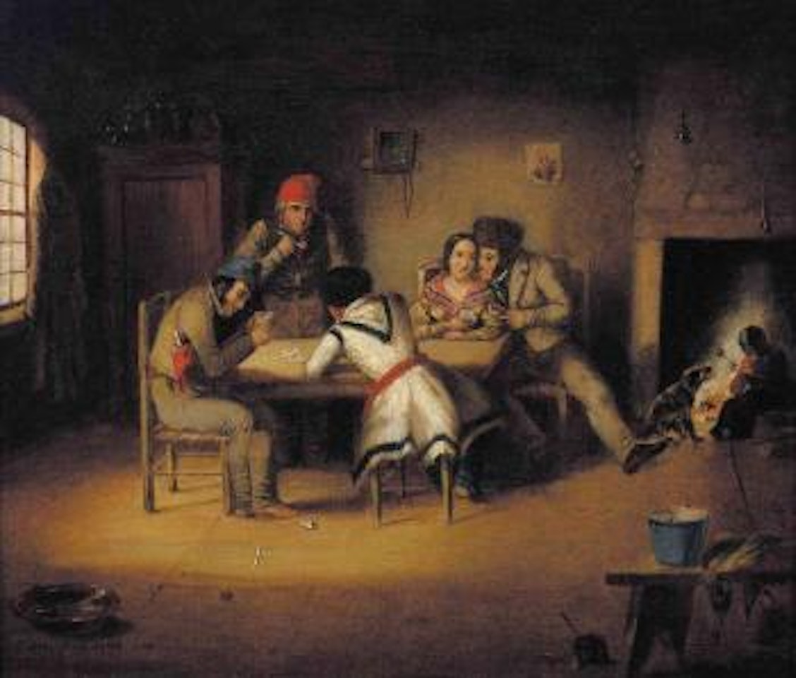 The artist and his friends by Cornelius Krieghoff