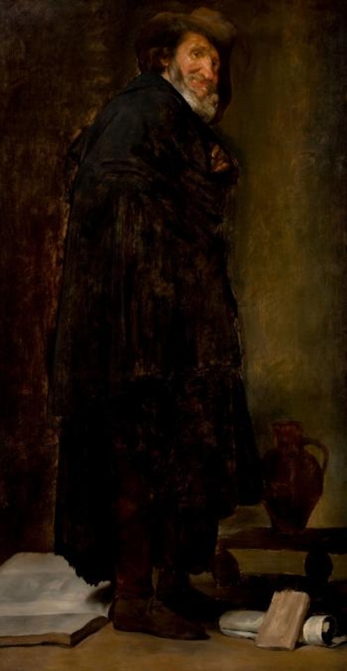 Copy of Velázquez's Menippus by William Merritt Chase