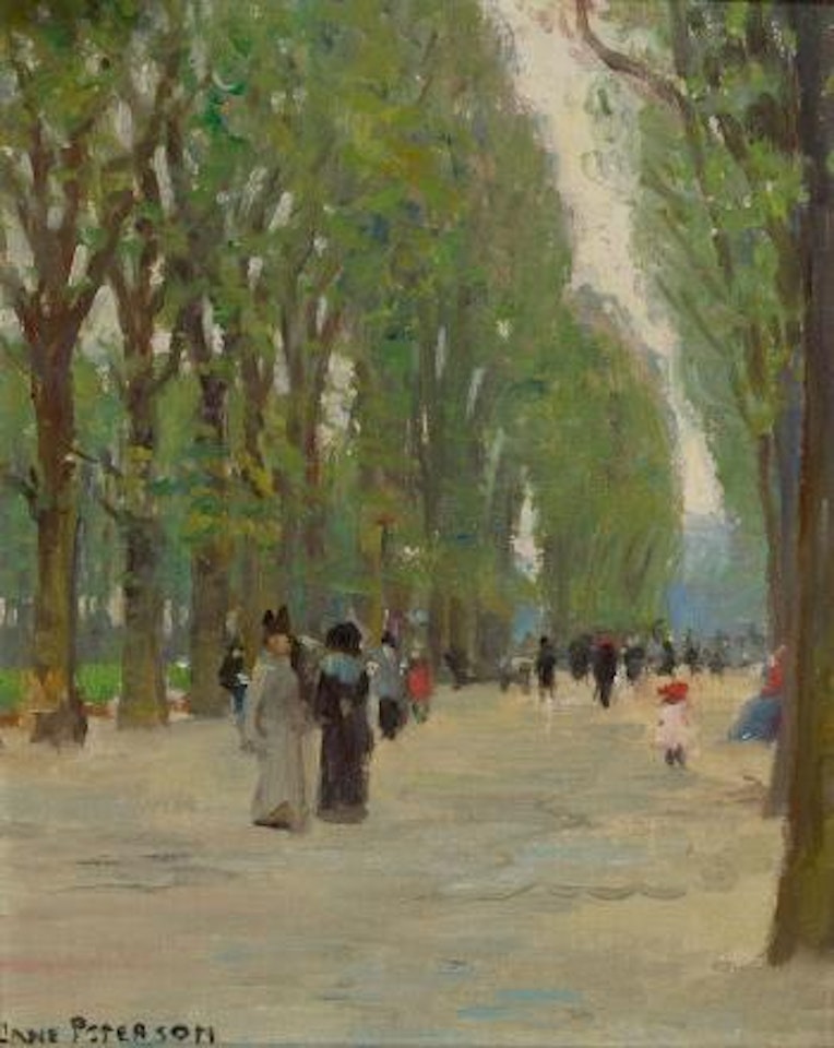 Paris park scene by Jane Peterson