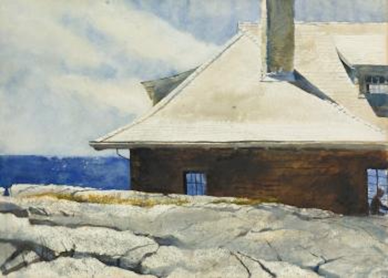 Man Reading, Monhegan by James Brown Wyeth