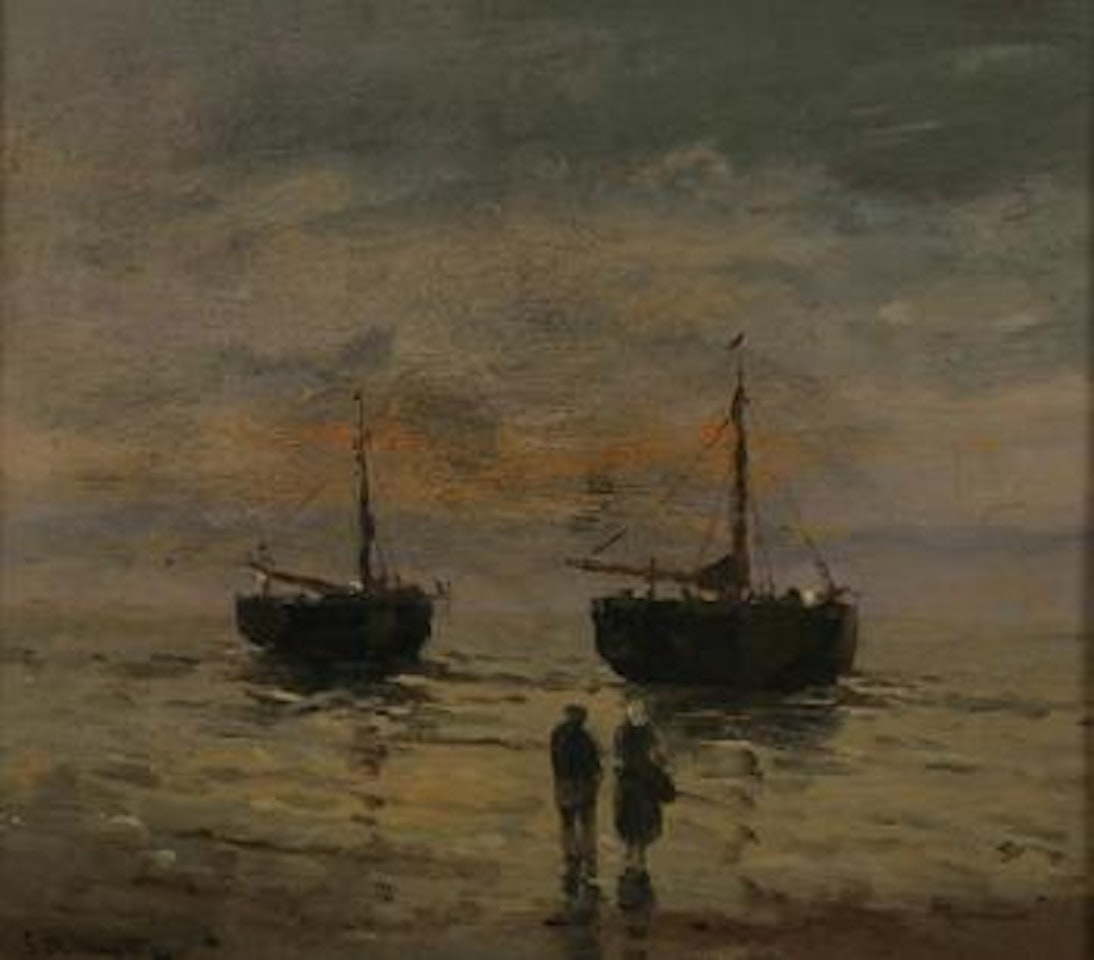 Fishing boats by Gerhard Arij Ludwig Morgenstjerne Munthe