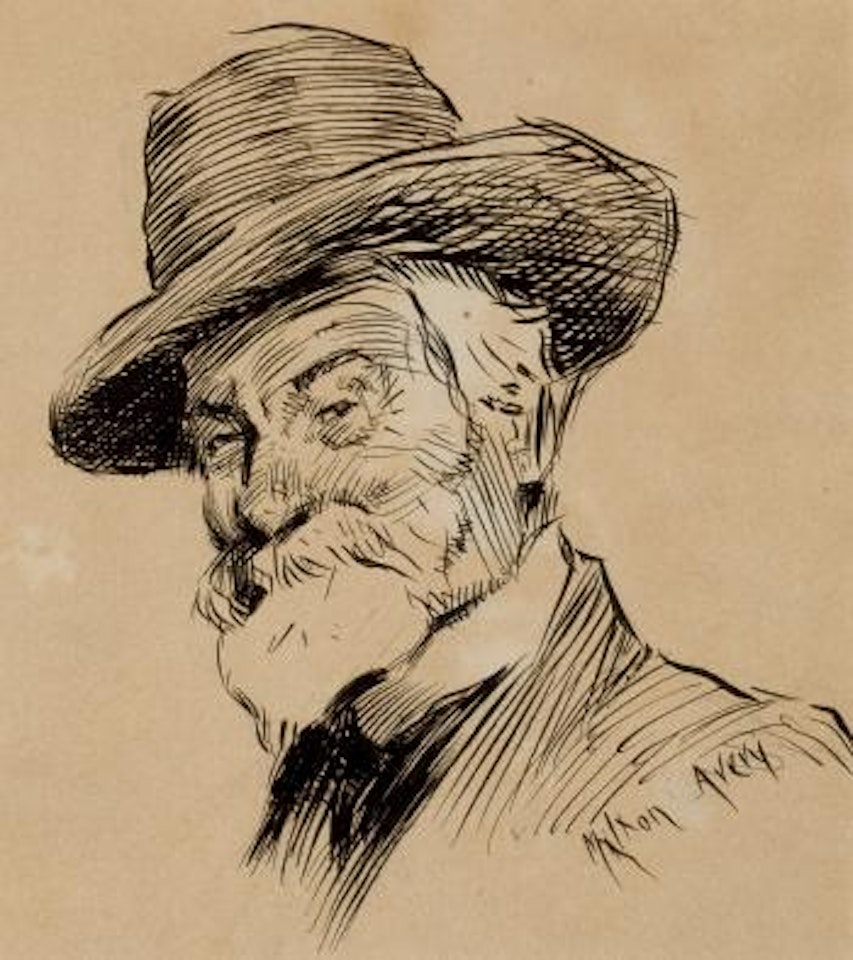 Double-sided portrait by Milton Avery