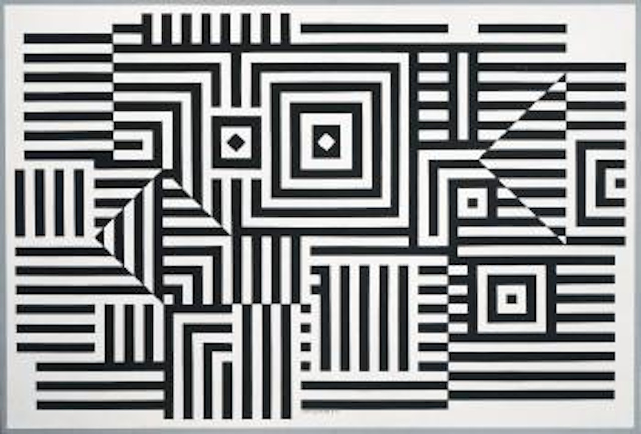 Riu - kiu - neg by Victor Vasarely