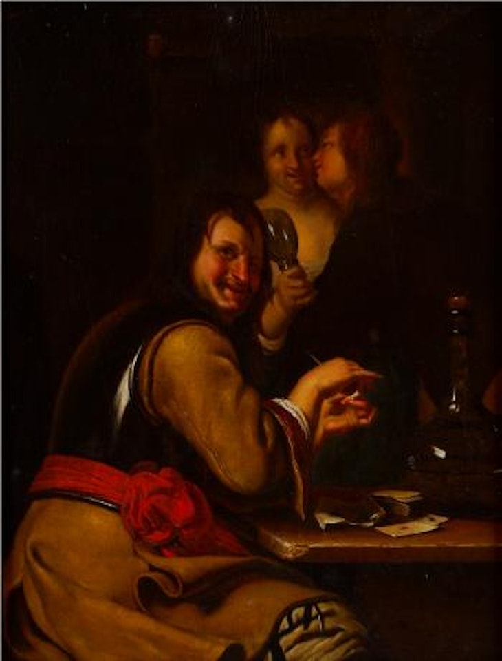 Gentleman at a table by Willem van Mieris