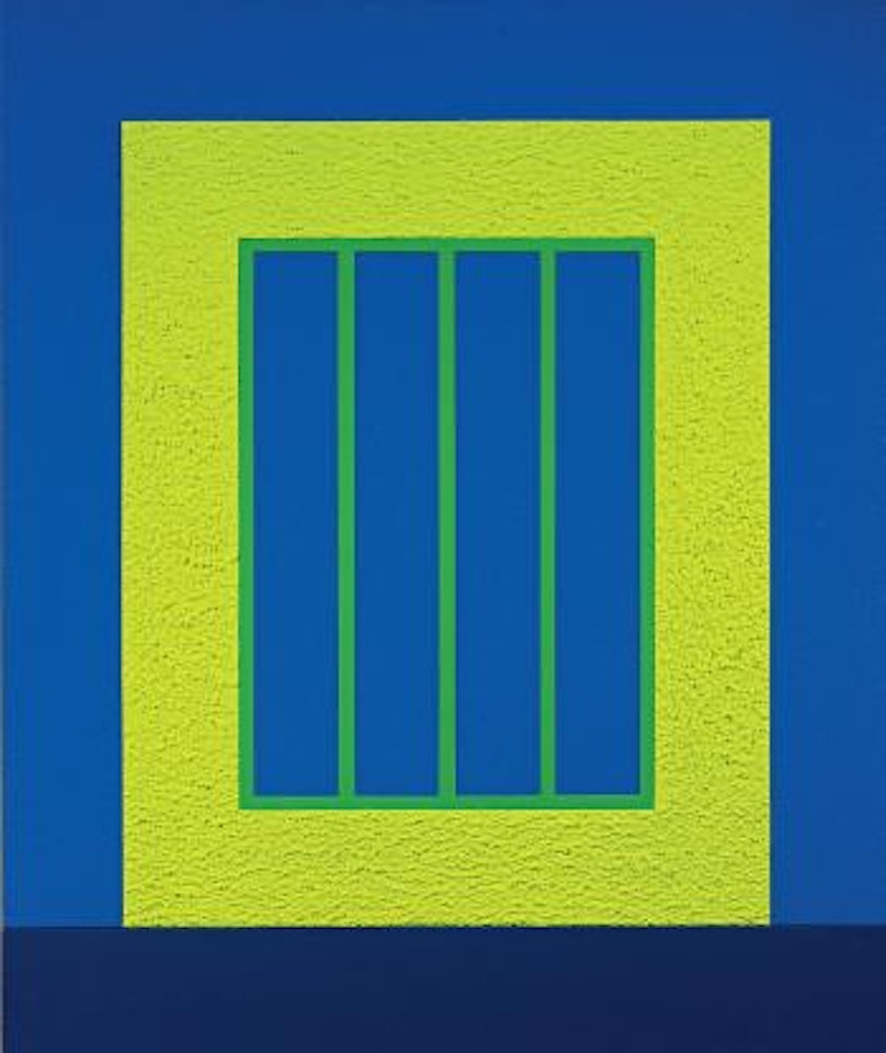 Yellow prison by Peter Halley