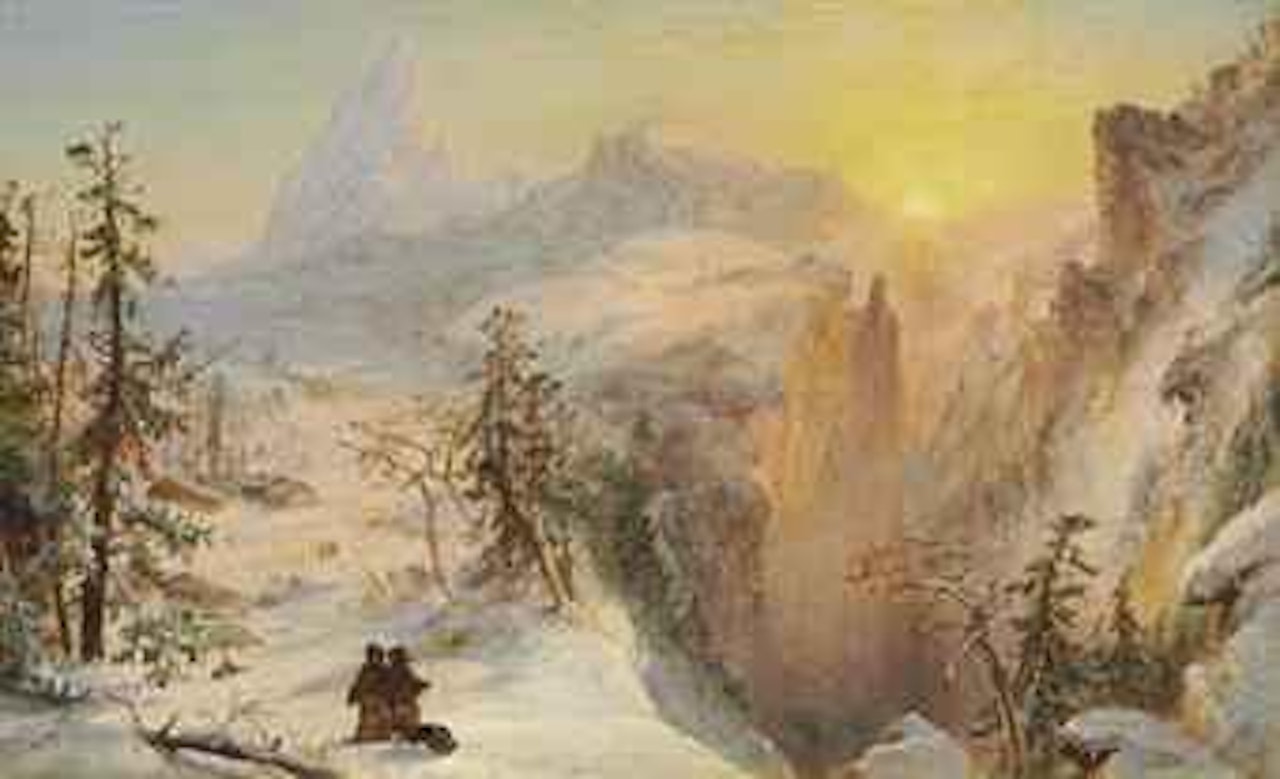Winter in Switzerland by Jasper Francis Cropsey