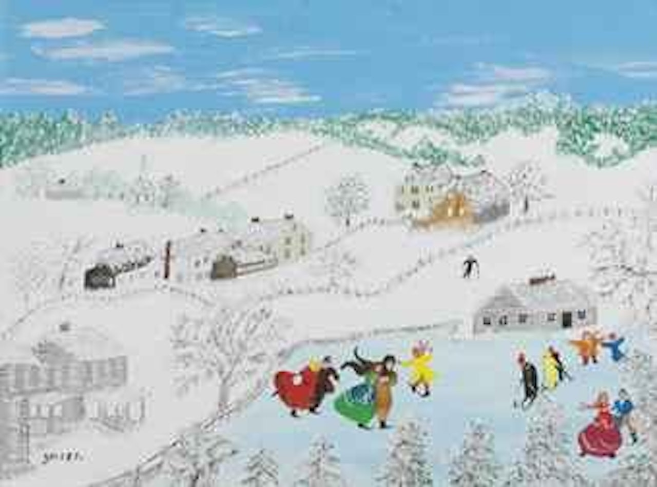 Skating by Grandma Moses