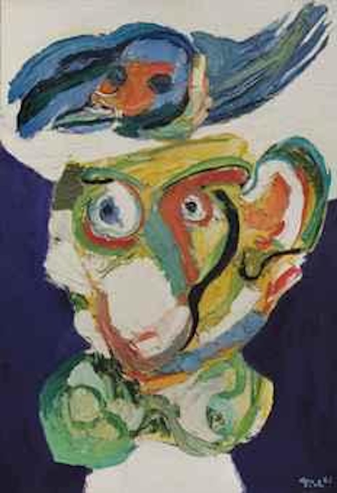 Oiseau sur la tête by Karel Appel
