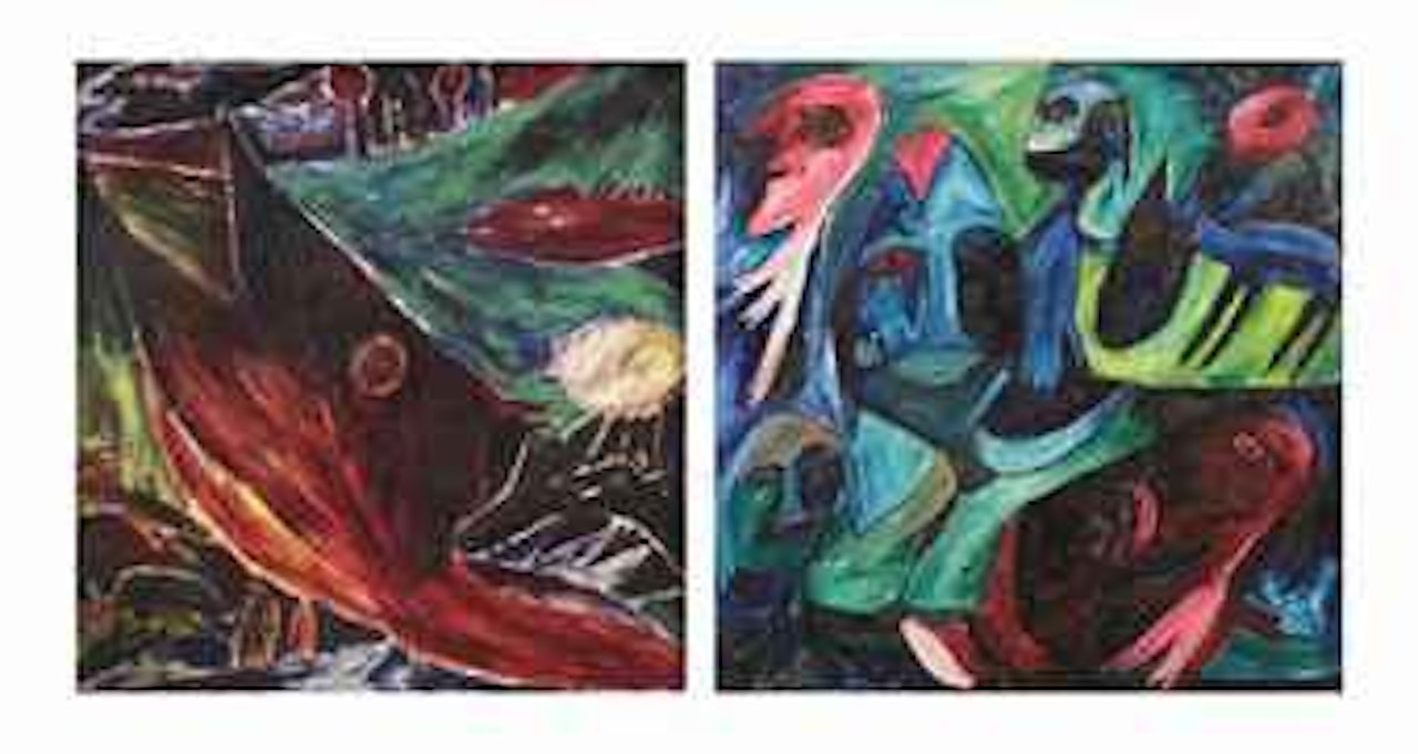 Untitled (recto); Untitled (verso) by Carl-Henning Pedersen