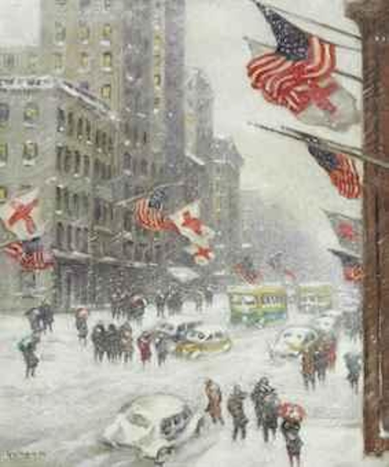 Fifth Avenue in Wartime by Guy Carleton Wiggins