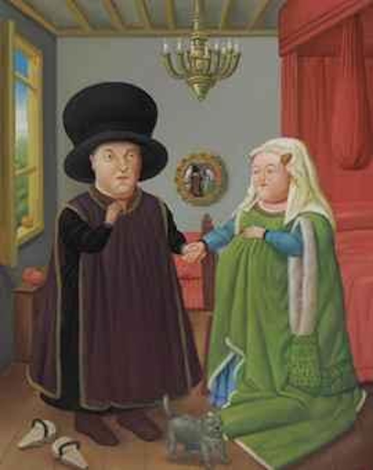 The Arnolfini (after Van Eyck) by Fernando Botero