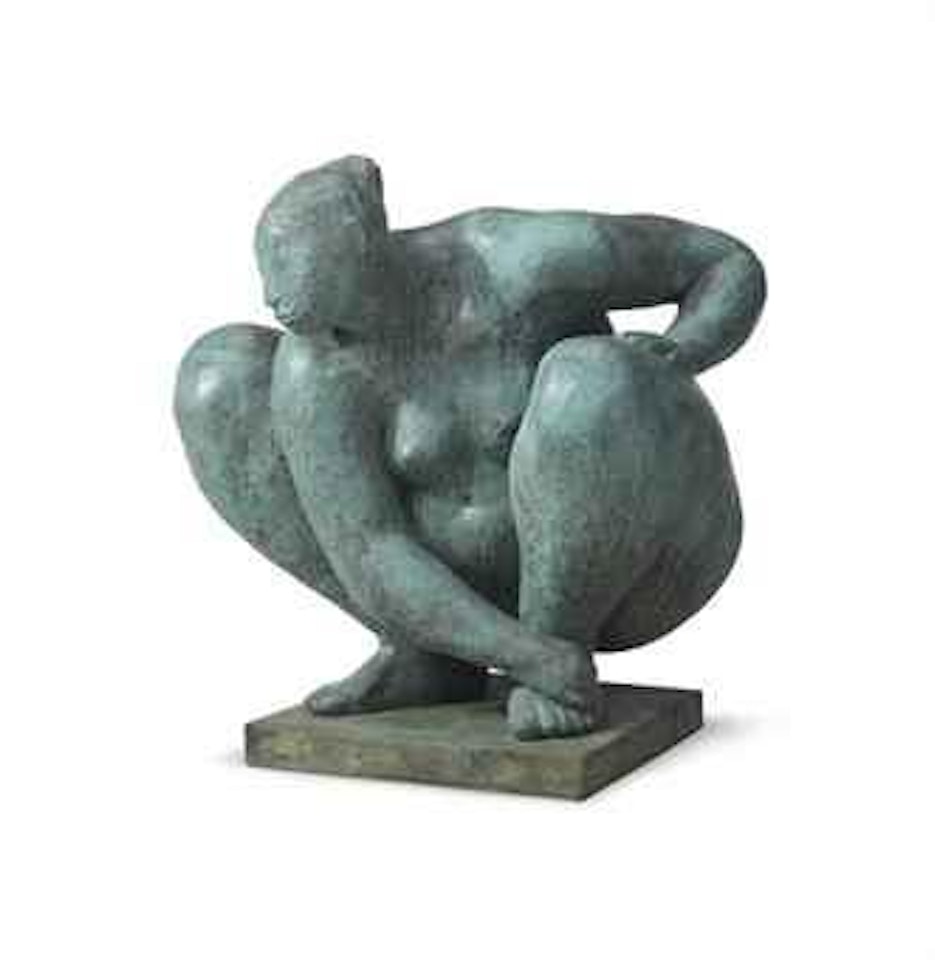 Desnudo De Cuclillas by Francisco Zuñiga