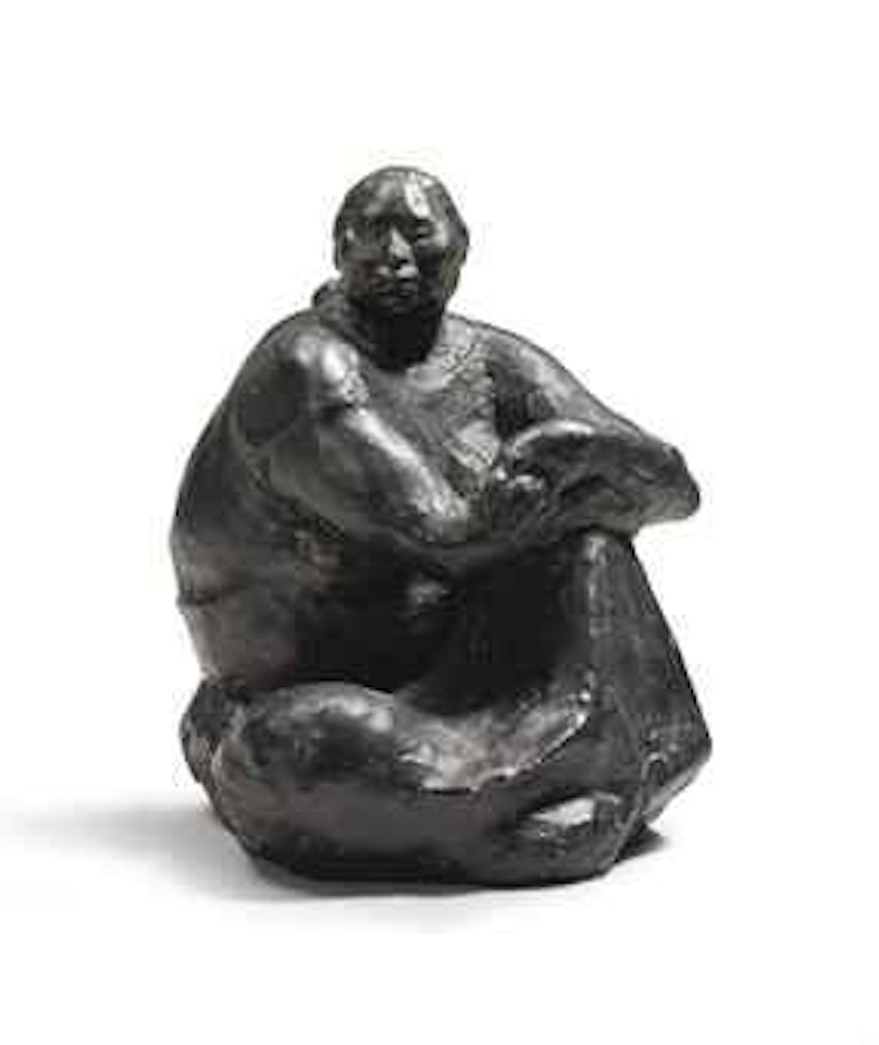 Mujer Sentada Con Trenza by Francisco Zuñiga