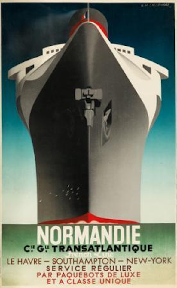 Normandie / service regulier by Cassandre (Adolphe Jean-Marie Mouron)