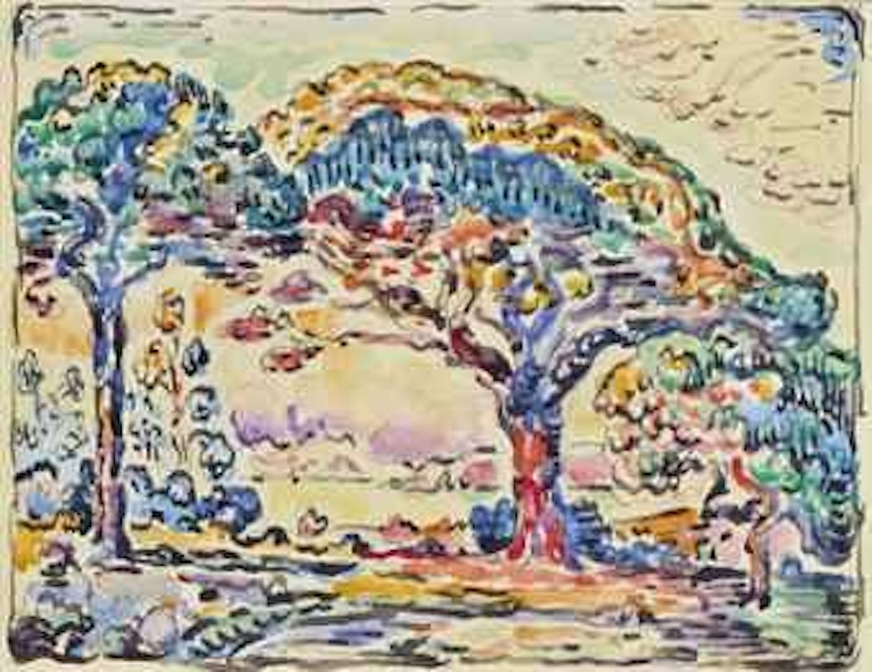 Saint-Tropez, la baie (d'après "La baie (Saint-Tropez)", Cachin no. 431) by Paul Signac