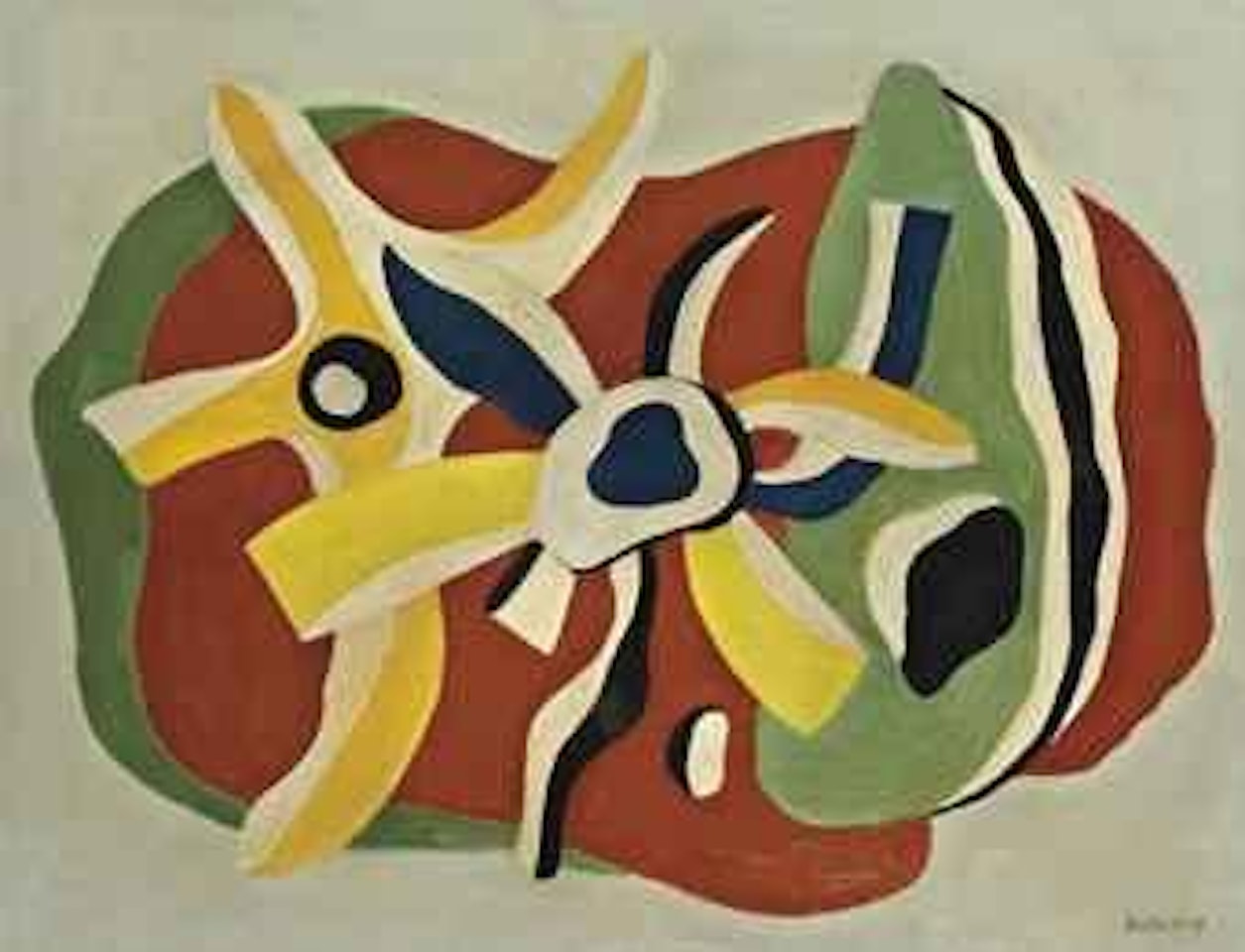 Les deux étoiles de mer by Fernand Leger
