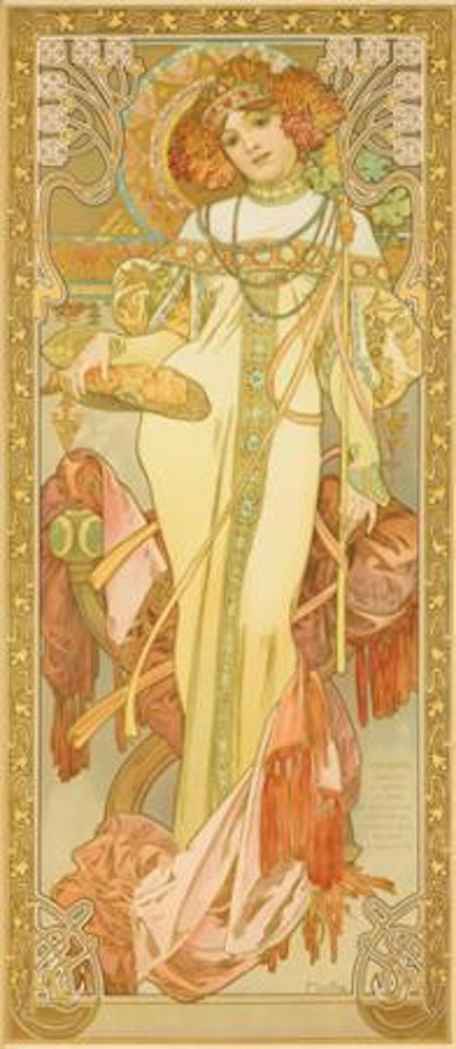 The seasons / autumn by Alphonse Mucha