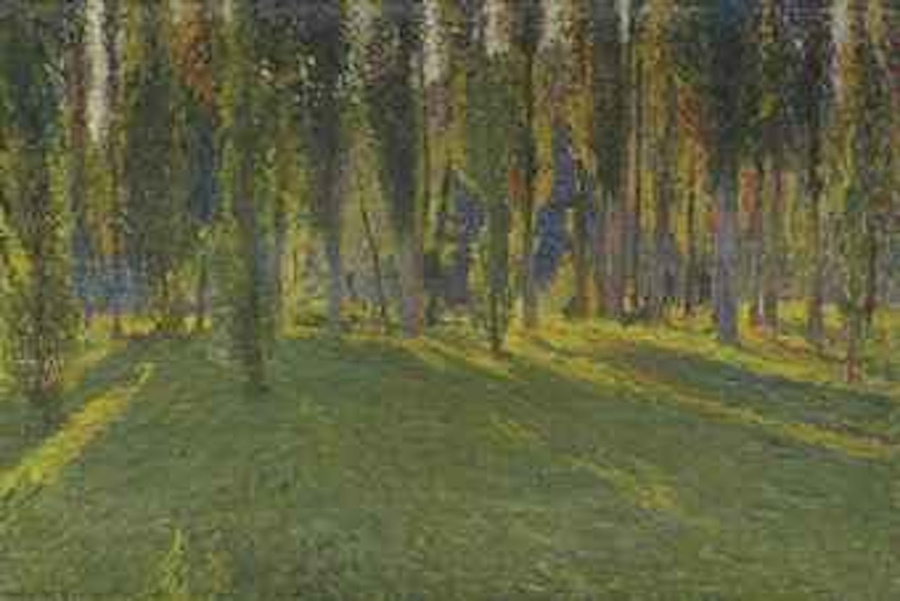 Peupliers dans la vallée du Vert, près de la Mouline by Henri Jean Guillaume Martin