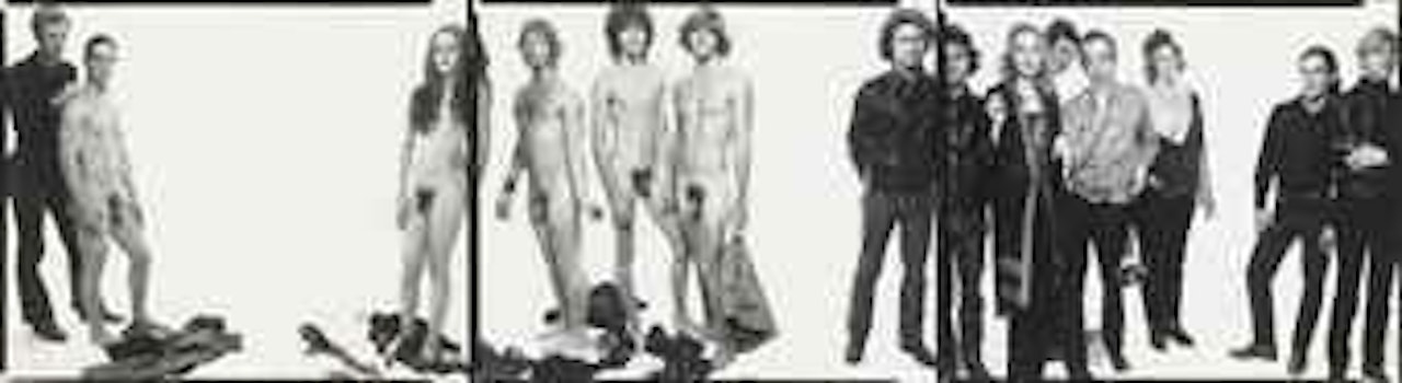 Andy Warhol and members of the Factory, New York City, 10-30-59 by Richard Avedon