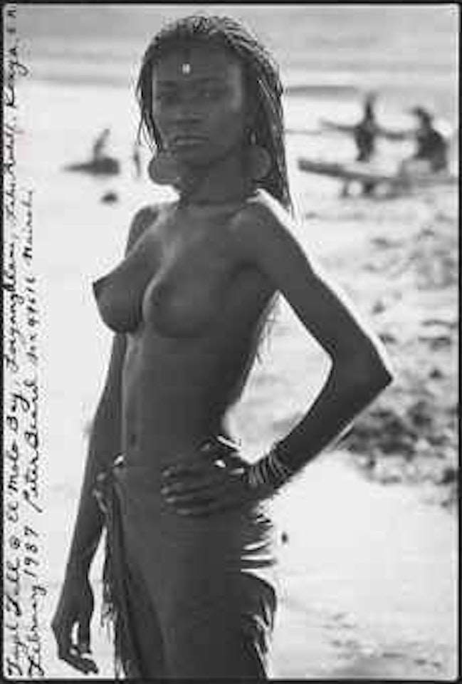 Fayell Tall at El Molo Bay, Loiyangilani, Lake Rudolf, Kenya, February 1987 by Peter Beard