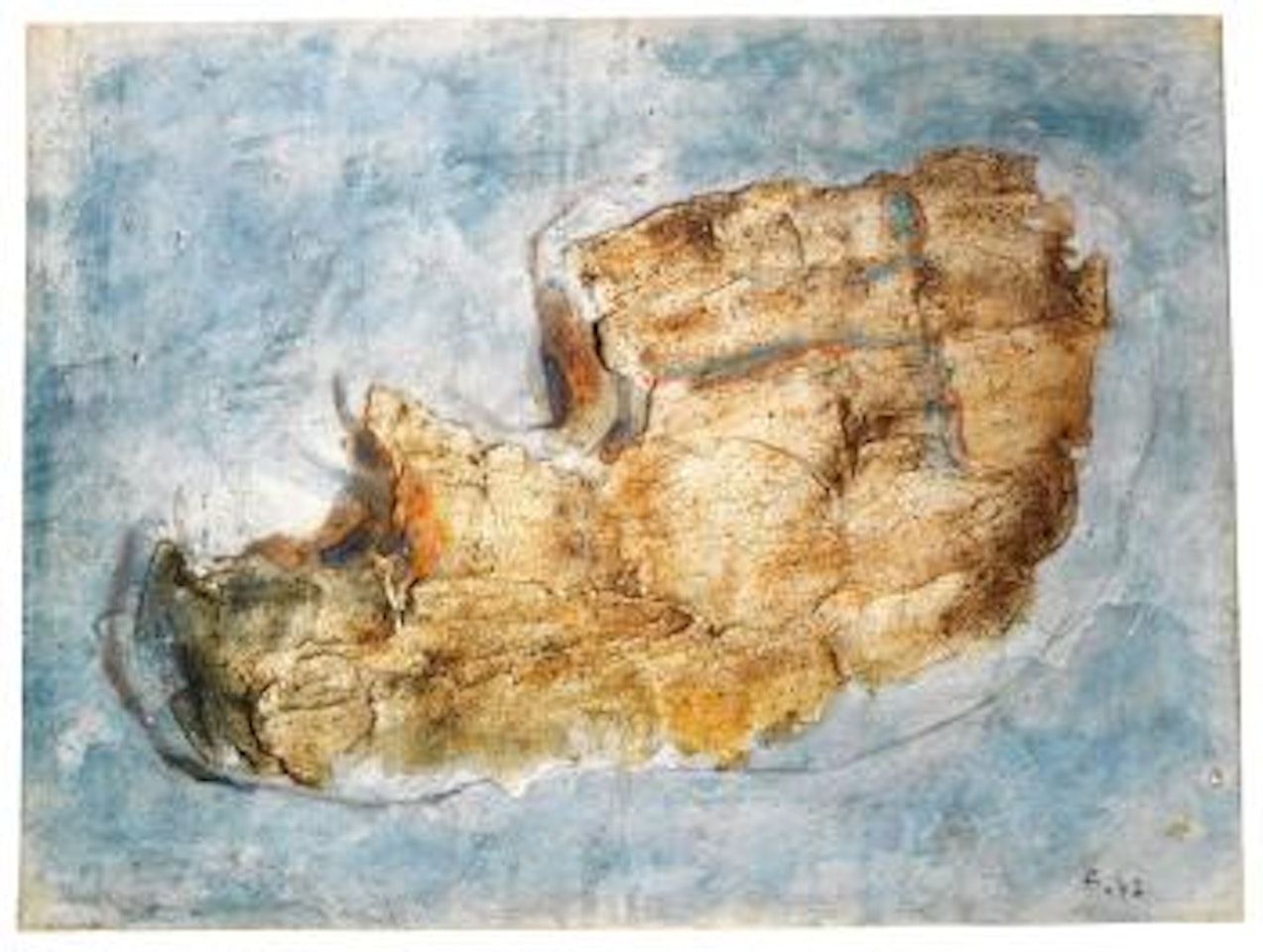 L'homme Qui Est Malheureux by Jean Fautrier