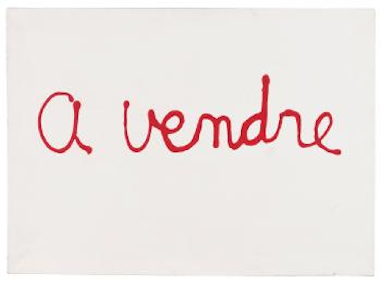A Vendre by Ben Vautier