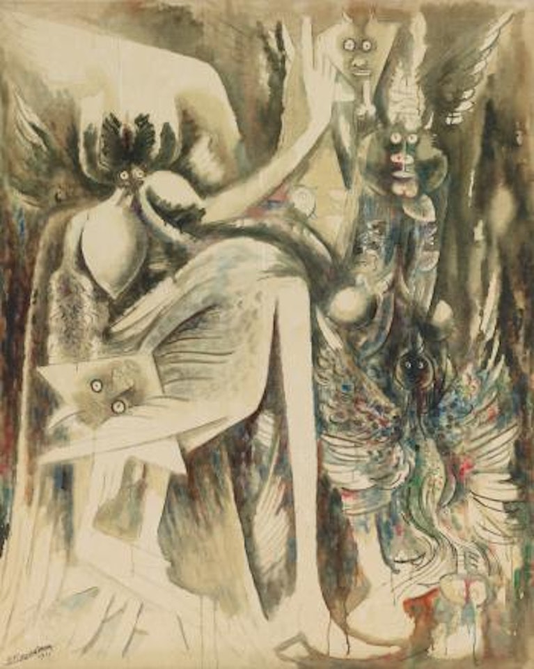 Ídolo (Oya/Divinité De L'air Et De La Mort) by Wifredo Lam