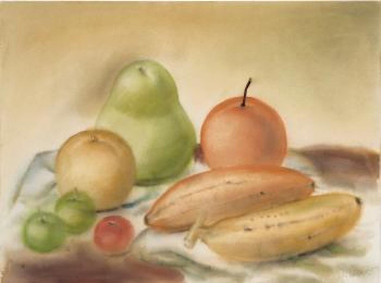 Naturaleza Muerta Con Frutas by Fernando Botero