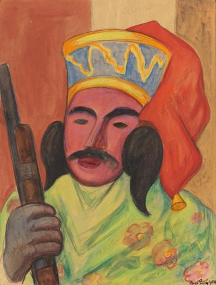 Study For Carnival Of Huejotzingo by Diego Rivera