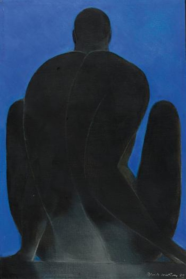 Figura En Fonda Azul by Ricardo Martinez