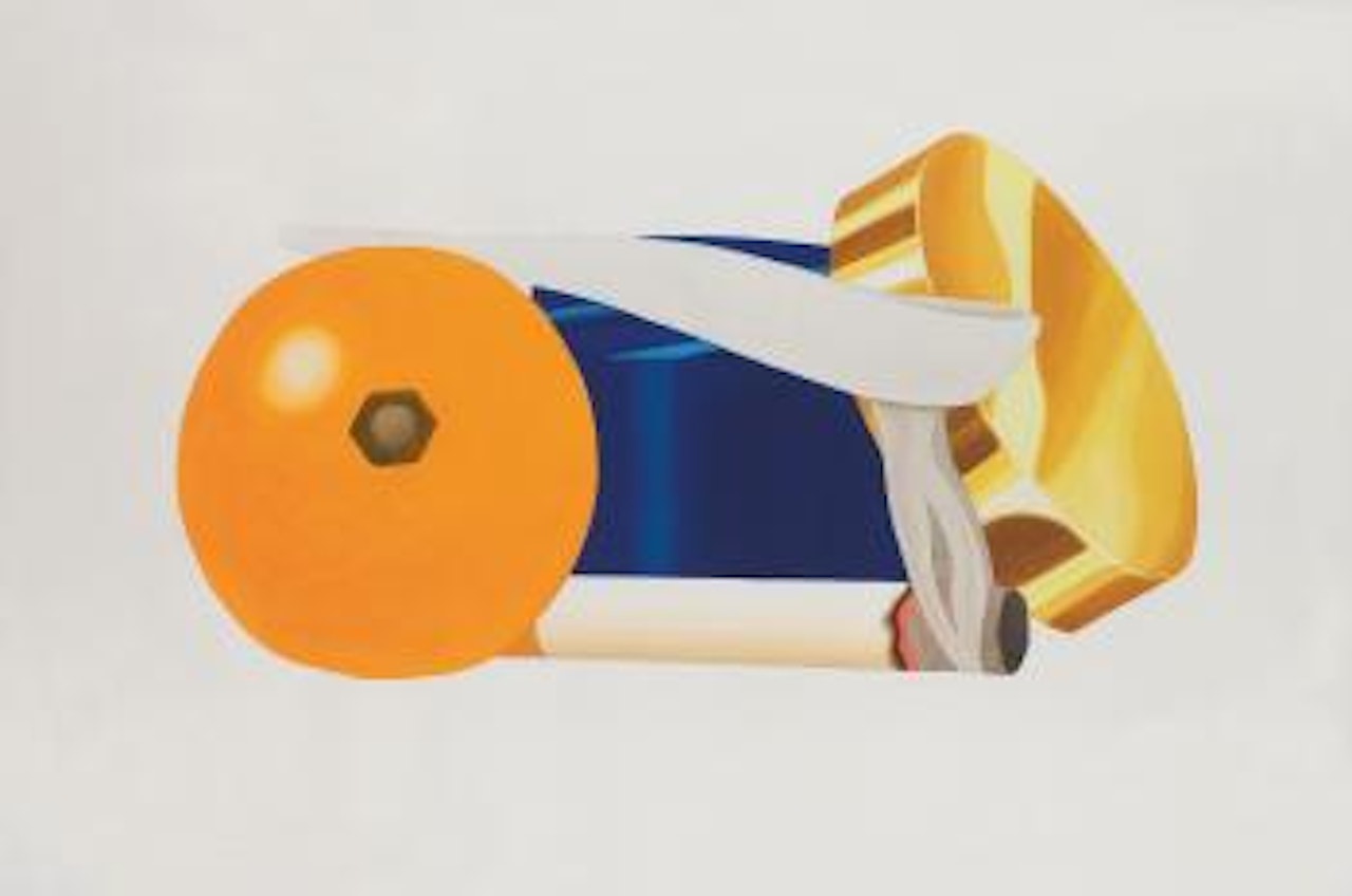 Big Study For Still Life With Blue Jar And Smoking Cigarette by Tom Wesselmann