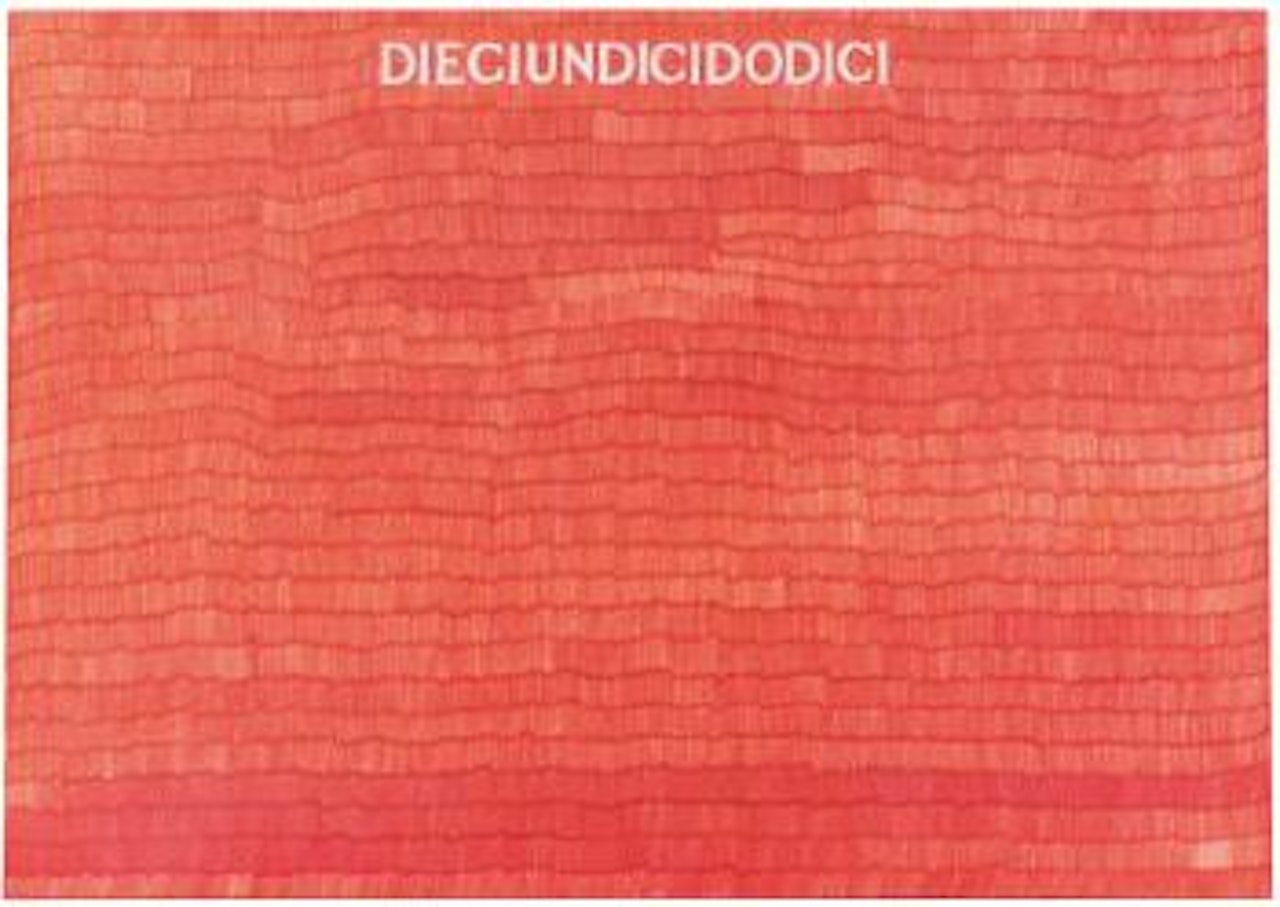 Dieciundicidodici by Alighiero Boetti