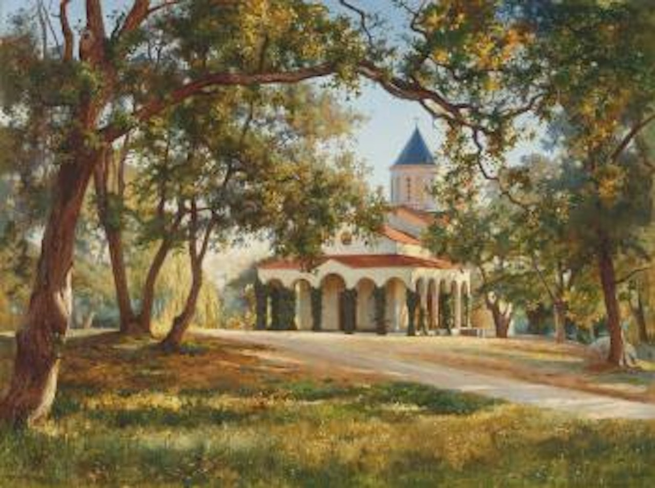 Church Of The Intercession Of Our Lady, Oreanda, Crimea by Jossif Kratschowski