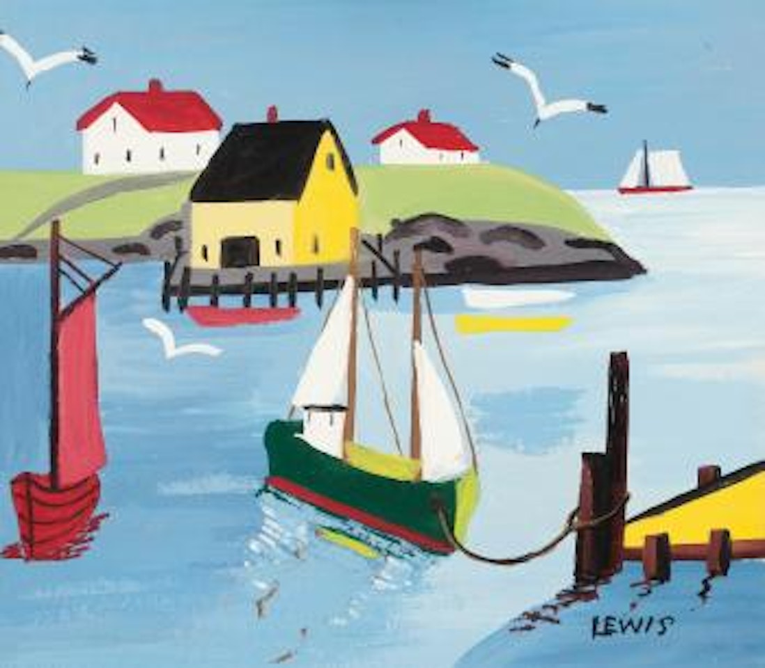Fishing Vessels, Nova Scotia by Maud Lewis